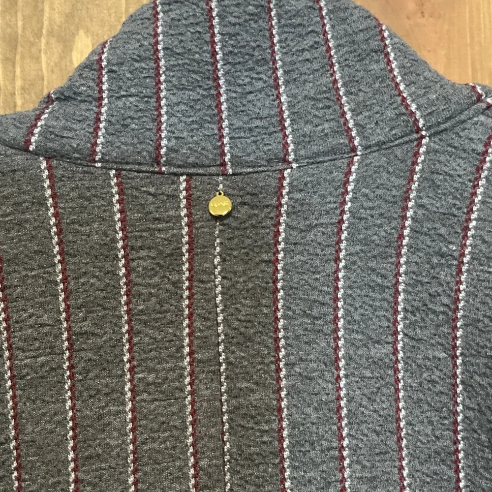Anthropologie Harlyn Gray Striped Women's Blazer - Picture 6 of 7